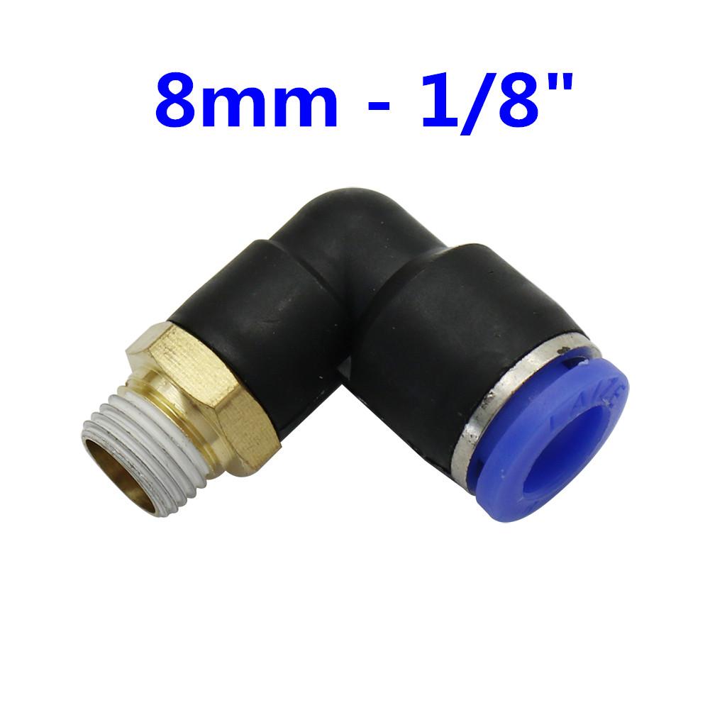 1/8" 1/4" 3/8" 1/2" External Thread Elbow Quick Connector 10mm 8mm 6mm Pipe Connection Interface Garden Irrigation Connectors