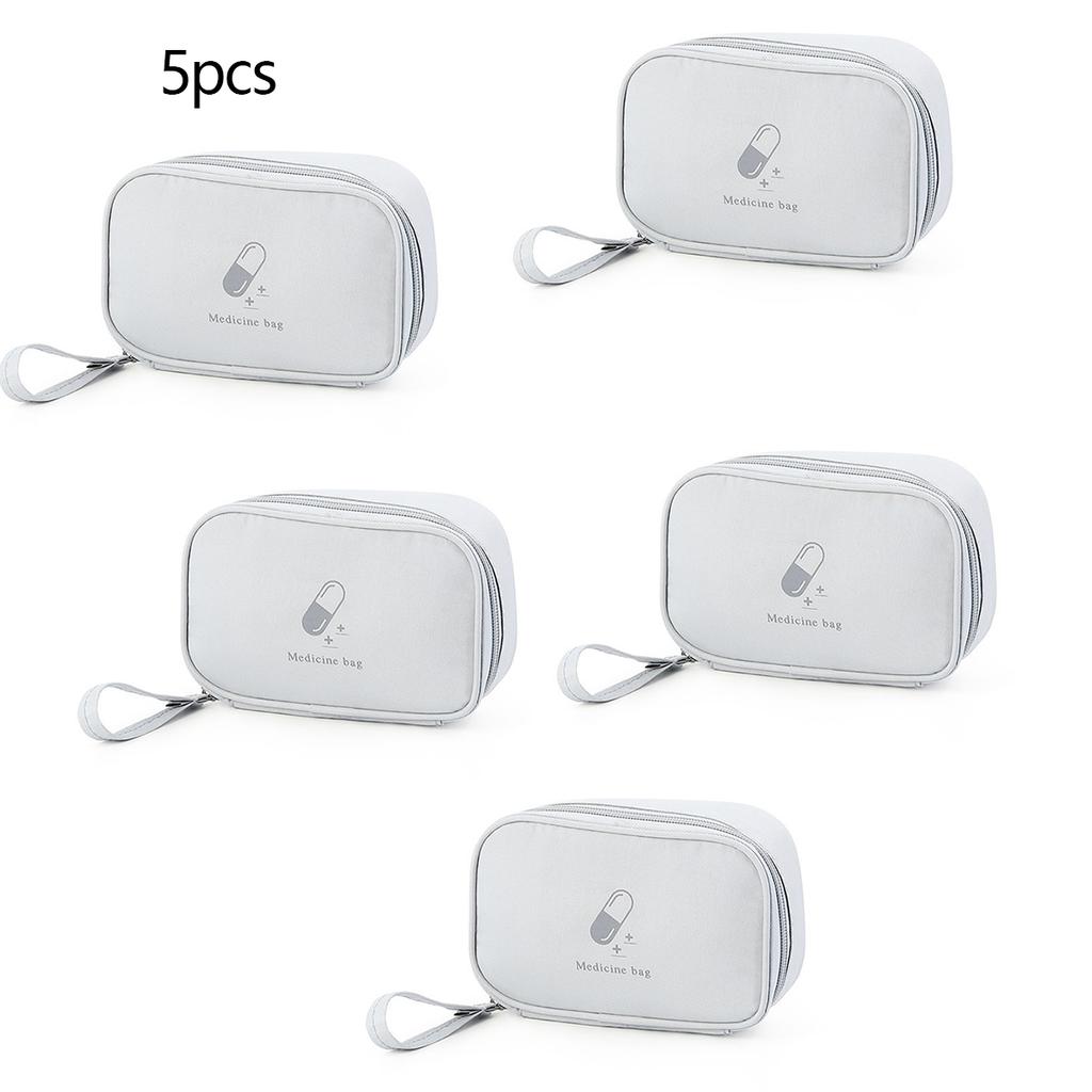 1pc/3pcs/5pcs Portable Medicine Bag Cute First Aid Kit Medical Emergency Kits Organizer Outdoor Travel Household Medicine Pill S