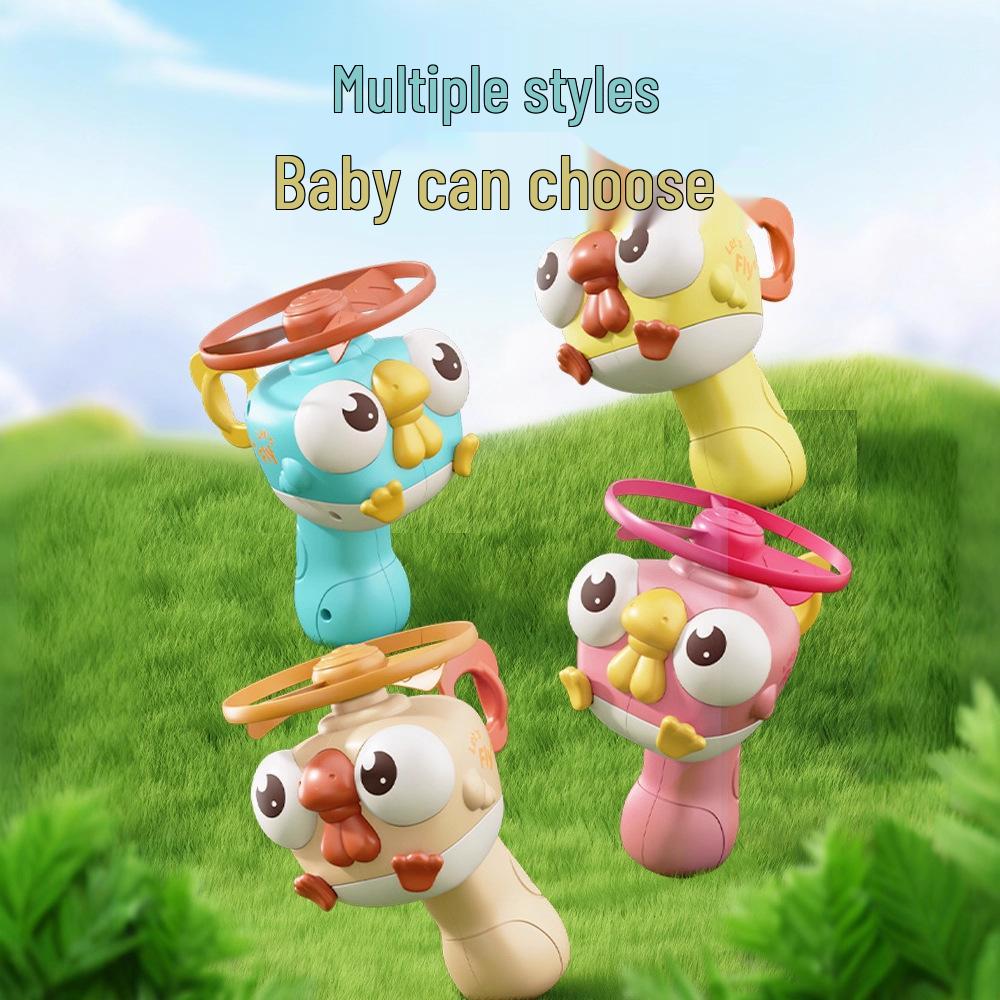 Yao Baby Hand Parent-Child Interactive Flying Disc & Rotating Bamboo Dragonfly Children's Toy