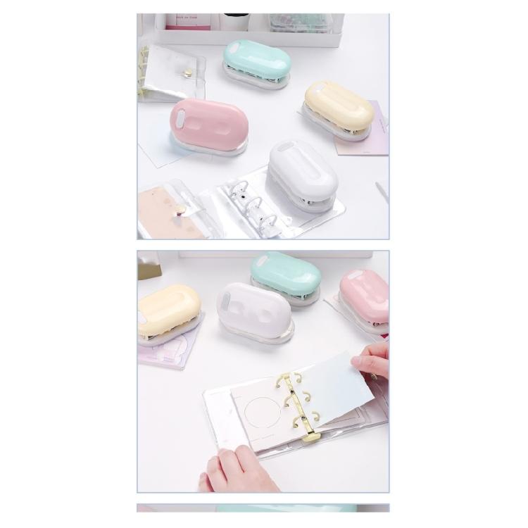 Mini 3 Hole Puncher 3 Hole Binding Machine Easy Paper Puncher Organization Punch Machine for Office School and Home Use