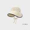 Women S Korean Style Large Brim Foldable Bucket Hat For Spring Summer Outing