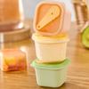 Ice Cube Mold with Handle Sealed Lid Easy Release Food Grade Silicone Ice Cube Mold Baby Food Supplement Freezer Tray