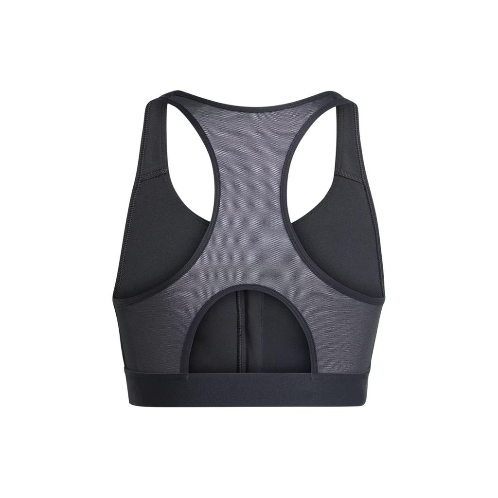 Adidas Powerreact Medium-Support Zip Bra Women Sports Bra Black IX4939
