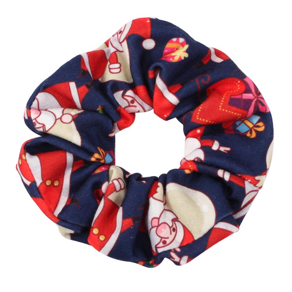 

Рождественский набор колец для волос: Снеговик, колокольчики, шапка Санты, рога оленя, леденец и праздничные аксессуары