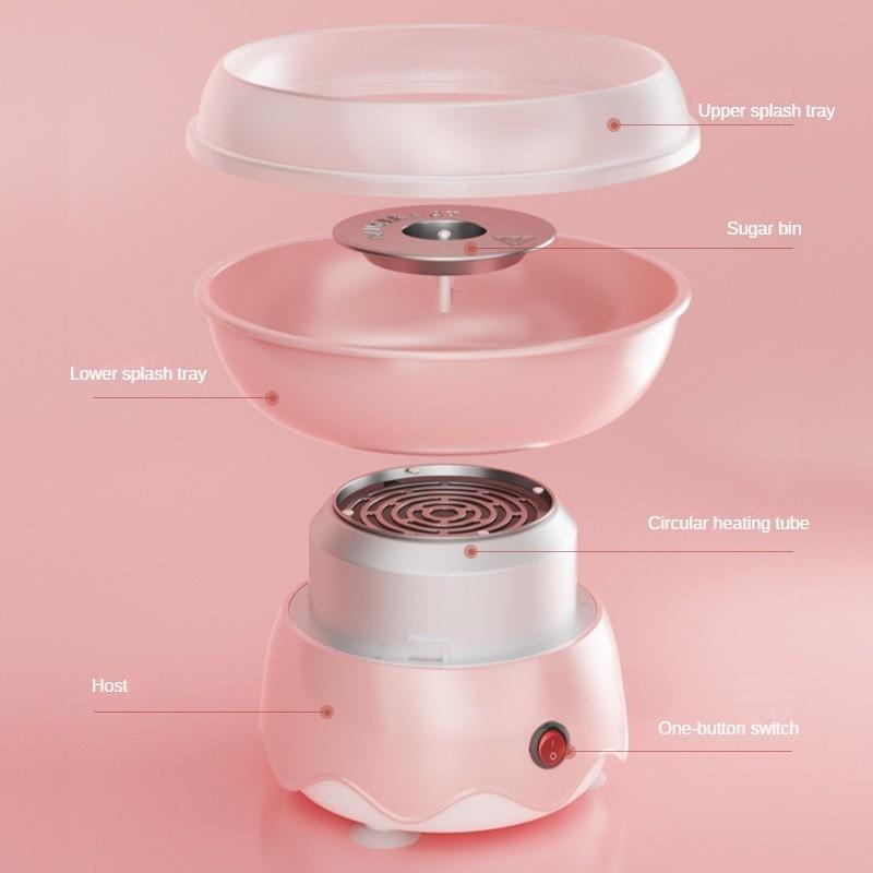 Household Electric Cotton Candy Maker Automatic Cotton Candy Making Device Mini DIY Dessert Making Machine
