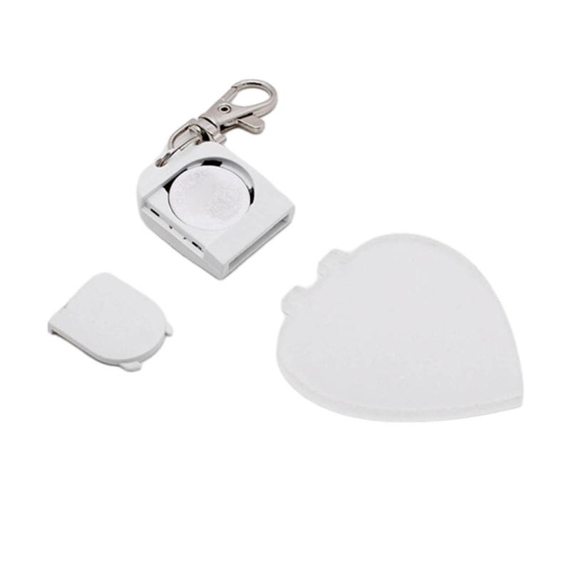 LED Light Sublimation Ornament Blanks for DIY Crafts and Christmas Decoration Clear Acrylic Heart Shaped Keyring Pendant