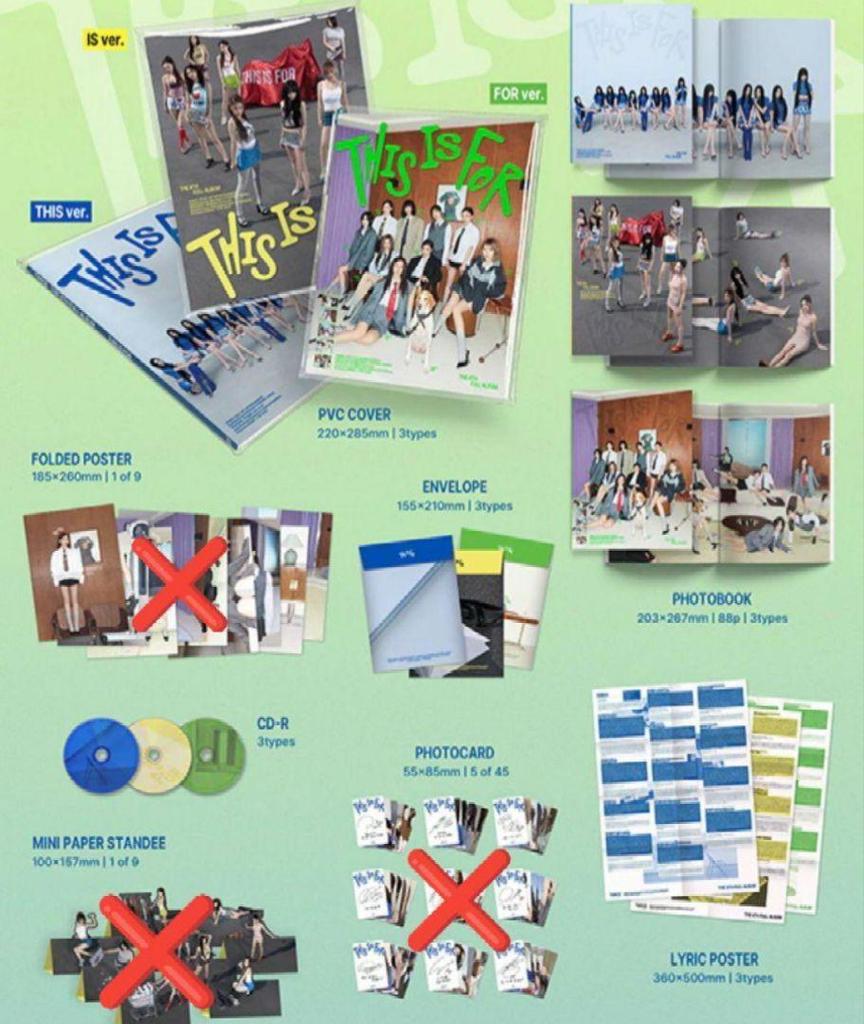 [USED] TWICE ~ Opened, Unplayed, 3 Types THIS IS FOR