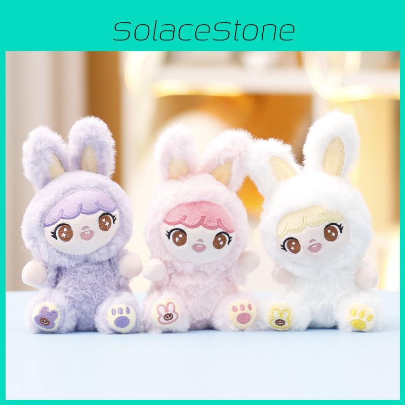 Baby Three Plush Rabbit Keychain Cute Soft Toy For Girls Gift Collectors Item