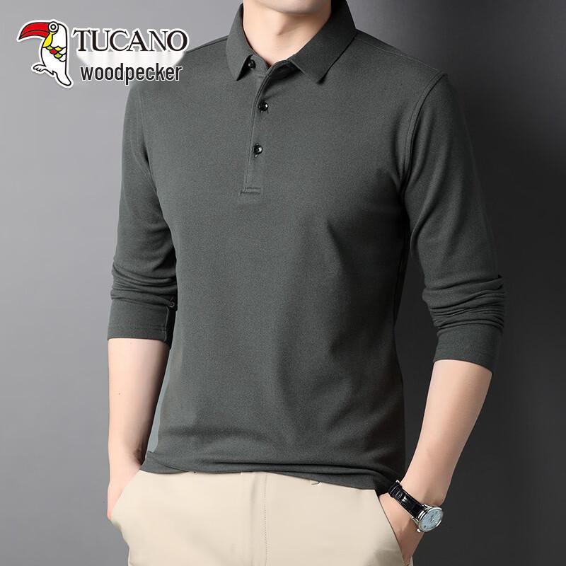 TUCANO Men's De Rong Thermal Long Sleeve Polo Shirt