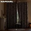 1PC NAPEARL 100% Blackout Curtains  American Countryside Style Plant Printed Curtains for Bedroom Living Room Balcony Window for Home Decor