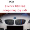 3Pcs Front Grille Trim Strips For BMW Series 1 2 3 4 5 6 7 8 X1 X2 X3 X4 X5 X6 X7 Z4 E46 E90 F30 E60 E81 F20 F45 F36 F10 F48 F25 FZ7
