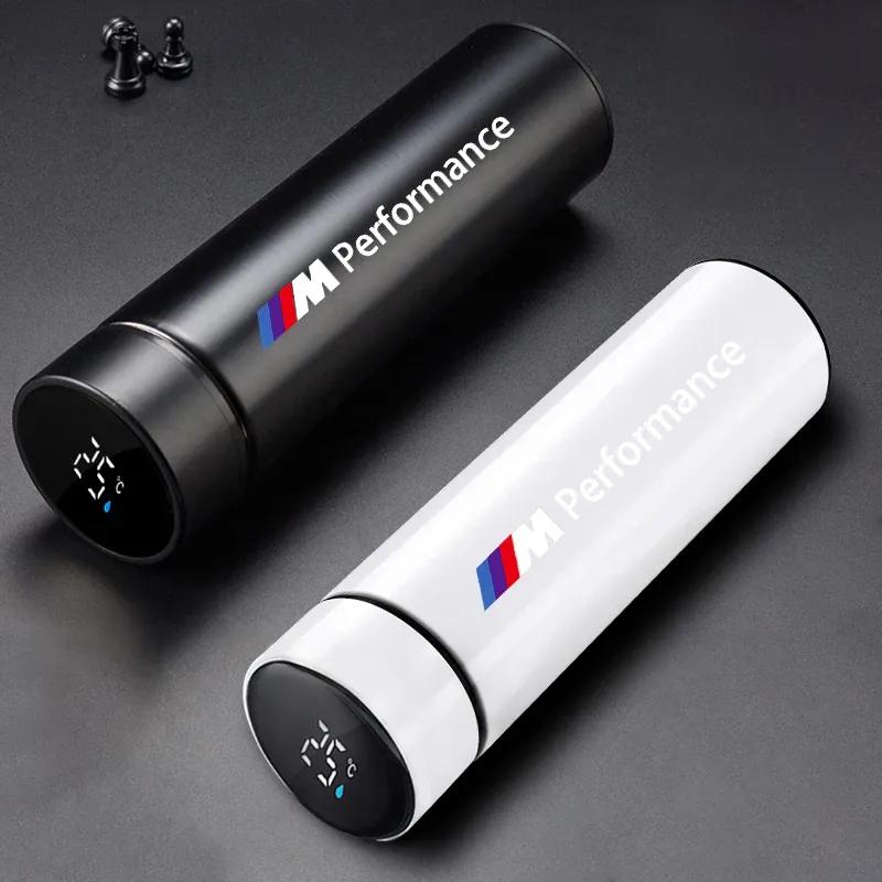 500ml Tragbare Intelligente Edelstahl-Thermosflasche Für Auto BMW Performance M Power M3 M5 E46 E39 E36 E34 E30 E90