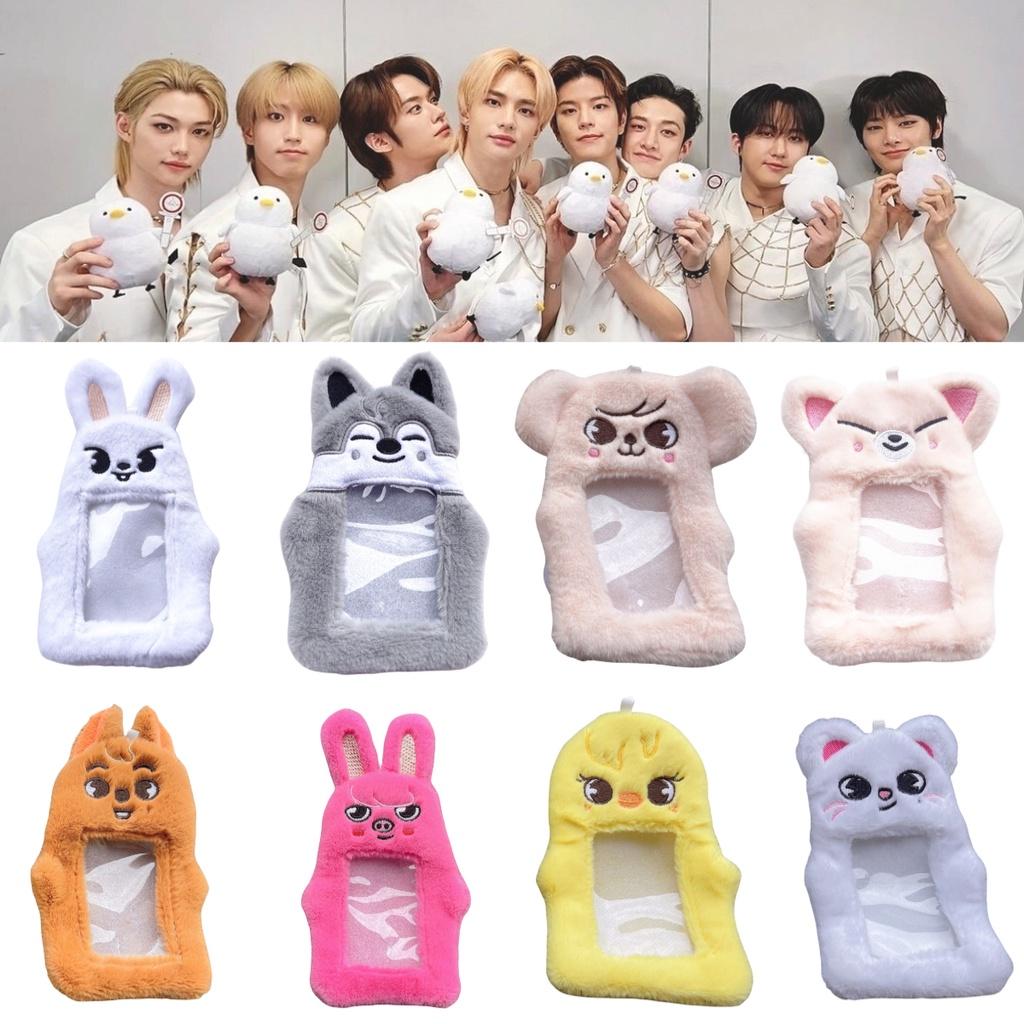 Skz White Rabbit Rabbit Fur Card Holder For Felix Bang Chan And Public Transportation Cards