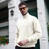 Men's Half Zip Sweatshirt with Stand Collar Knit Casual Pullover for Fall Winter
