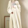 Autumn and Winter Women's Sweater  Long Mink-like Wool Cardigan Loose Thick Mid-Length Idle Style Knitted Coat