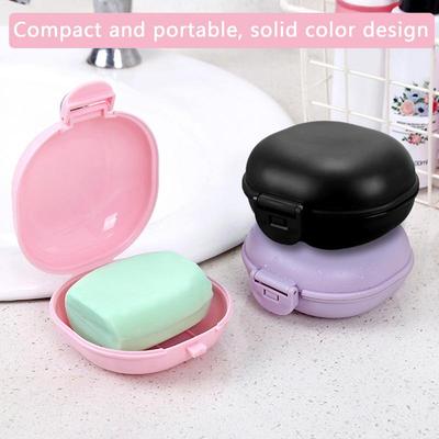 Shower Bar Case Shampoo Bar Holder Shampoo Bar Container Bath Bar Dish Travel Bath Bar Container Solid Color Soap Dish