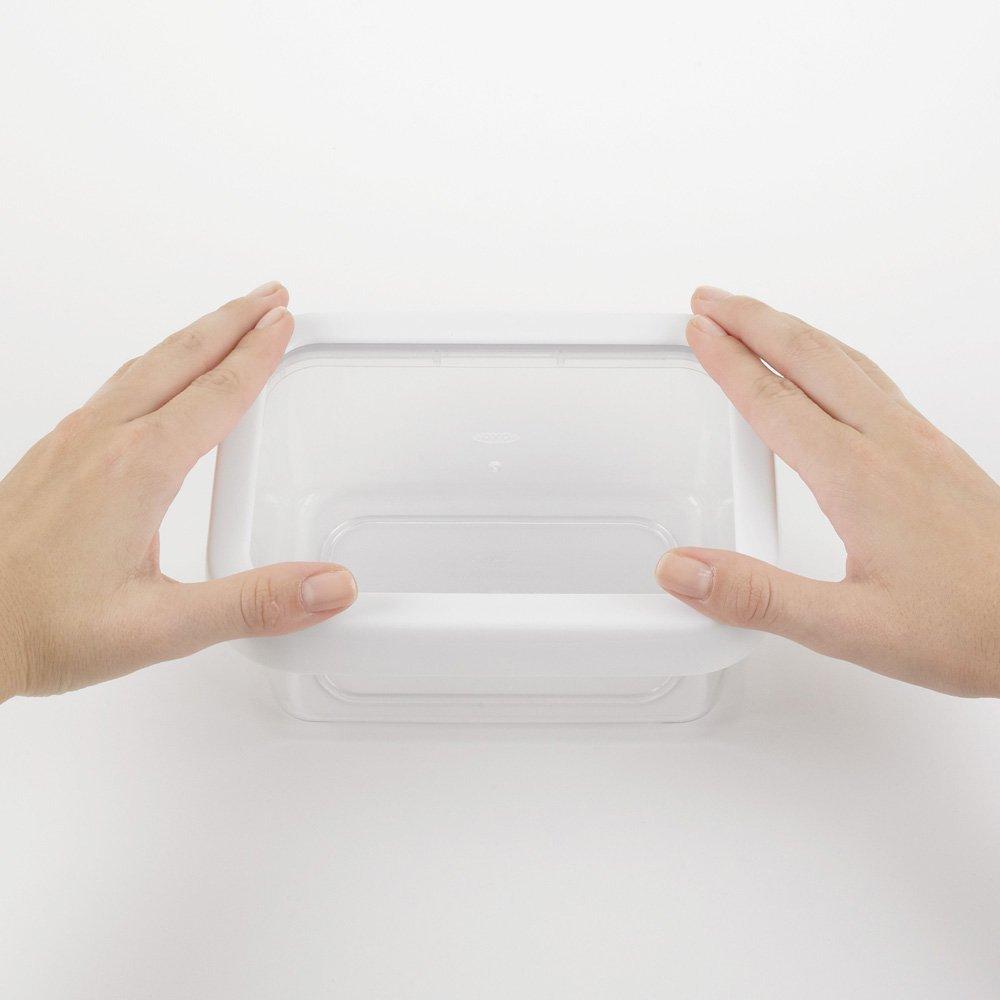 OXO Storage Airtight Square Container, Lock-Top Container, 0.9L, Medium,
