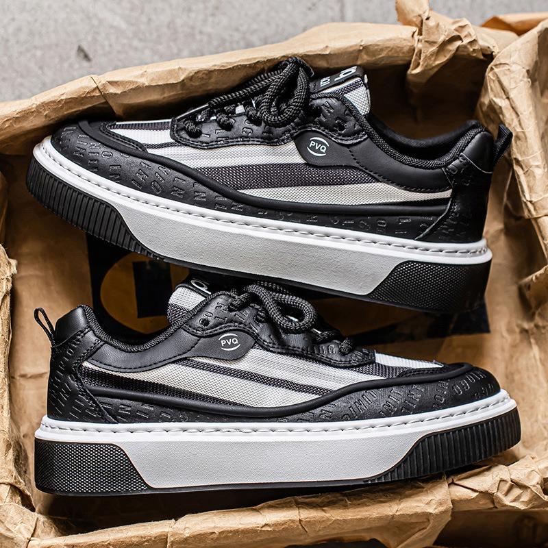 

Men s shoes summer new low-top soft-soled mesh breathable, light and comfortable trendy dad shoes casual sports shoes 44 чёрный