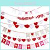 Romantische Liebesbanner Dekorationen für den Valentinstag Sei mein Valentin und du sei mein Filzbanner für festliche Atmosphäre