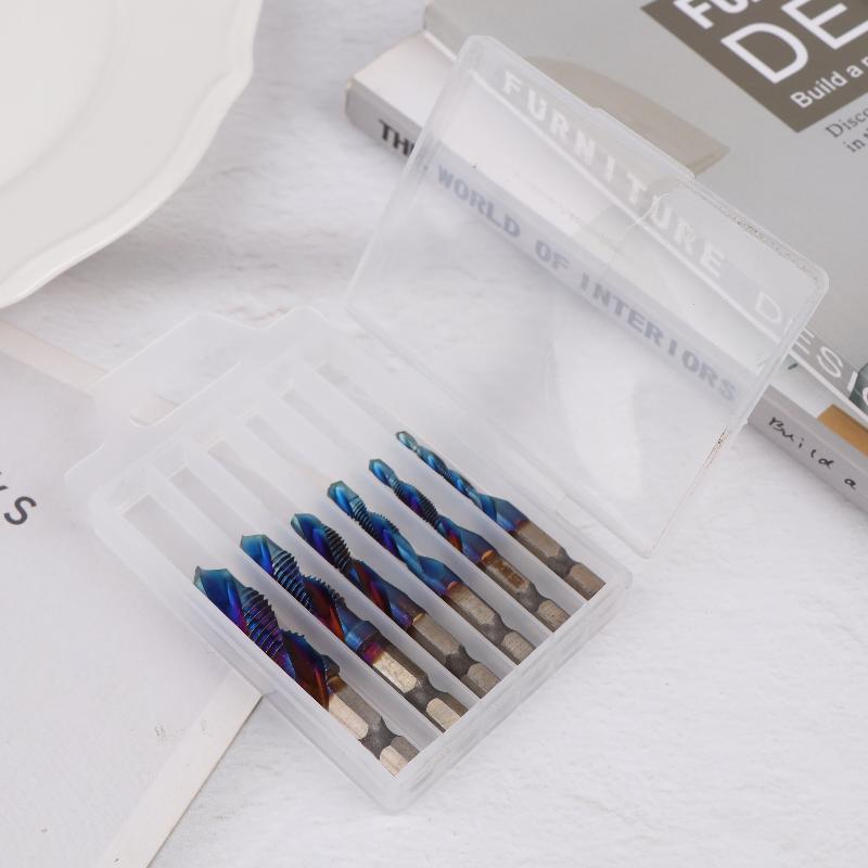 M3 M4 M5 M6 M8 M10 Handwerkzeuge Sechskantschaft Titanbeschichtet HSS Schraubgewinde Metrisch Gewindebohrer Bohrer Schraubenmaschine Kombinationsgewindebohrer