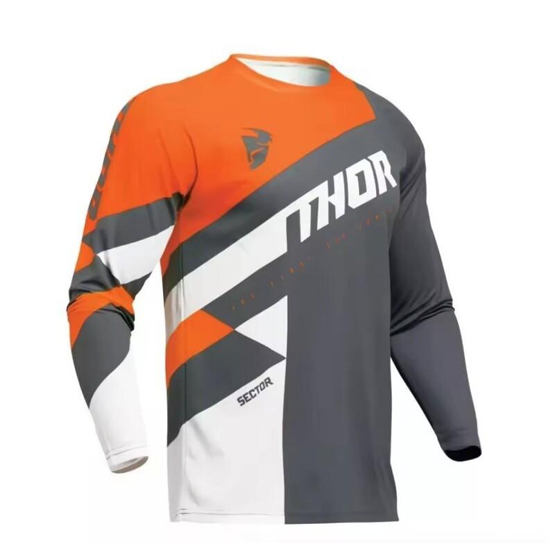 Mens Long Sleeve Cycling Jersey Mountain Bike MTB Outdoor Downhill Riding Apparel Breathable Sport Wear