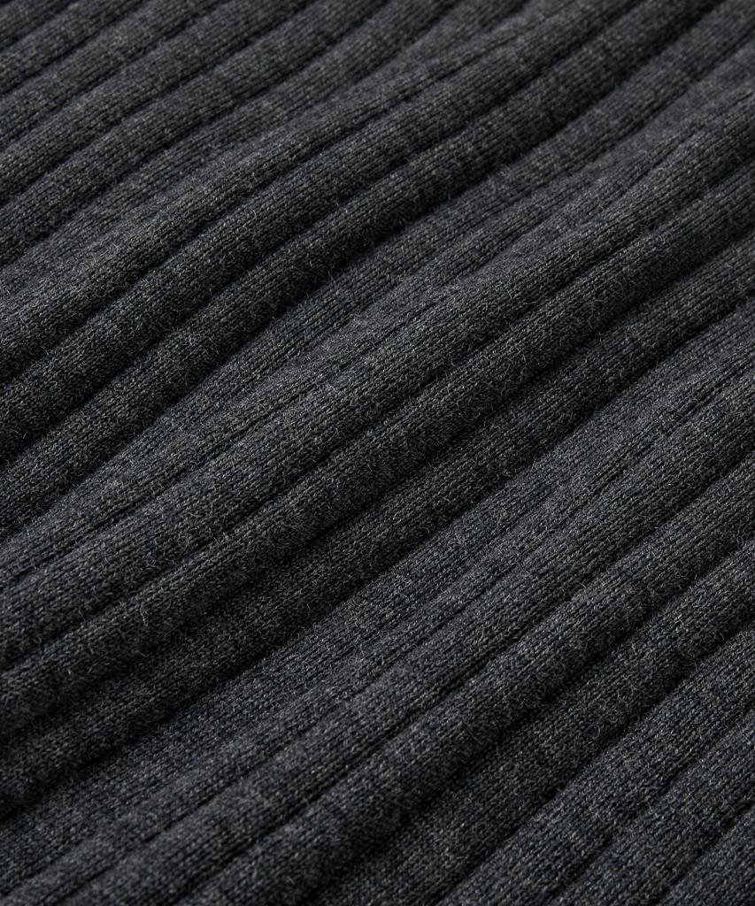 Beulaendideu Grace Merino Wool Polo Knit [Charcoal]