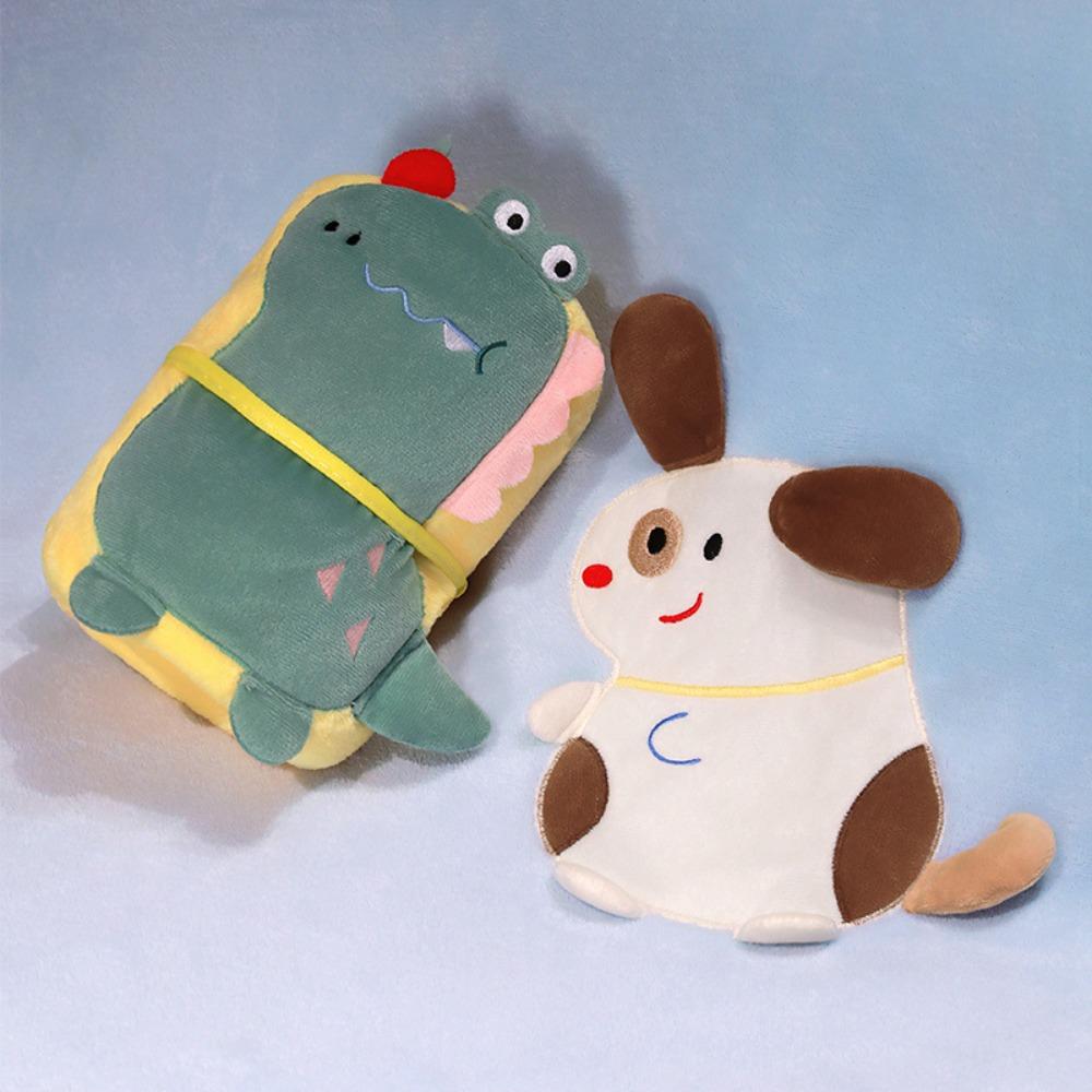 Flannel Cartoon Animal Newborn Blanket Skin-friendly Soft Air Conditioning Blanket Space-saving Office Nap Blanket Cover Summer