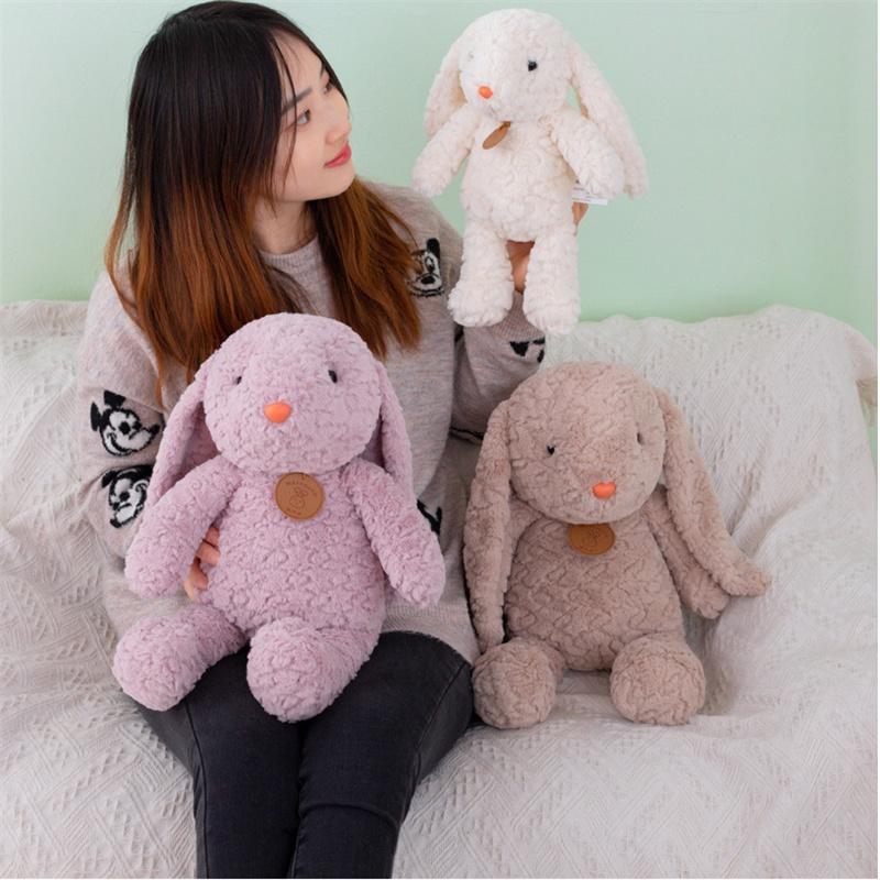 Adorable Long-haired Plush Bunny Toy For Kids 35cm And 50cm Sizes Available
