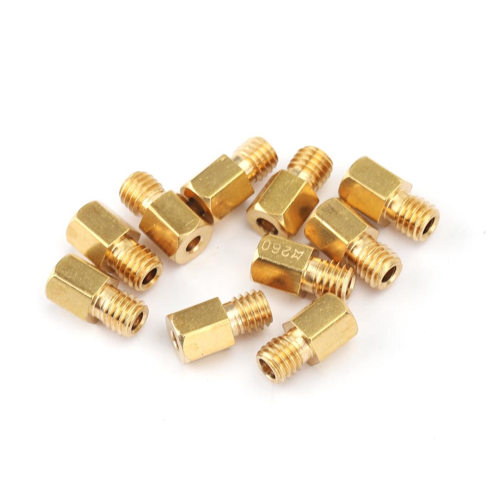 10 STK Sekskanttype Hoveddyser For MIKUNI VM/TM/TMX Forgasser 200-290 220 250 4/042