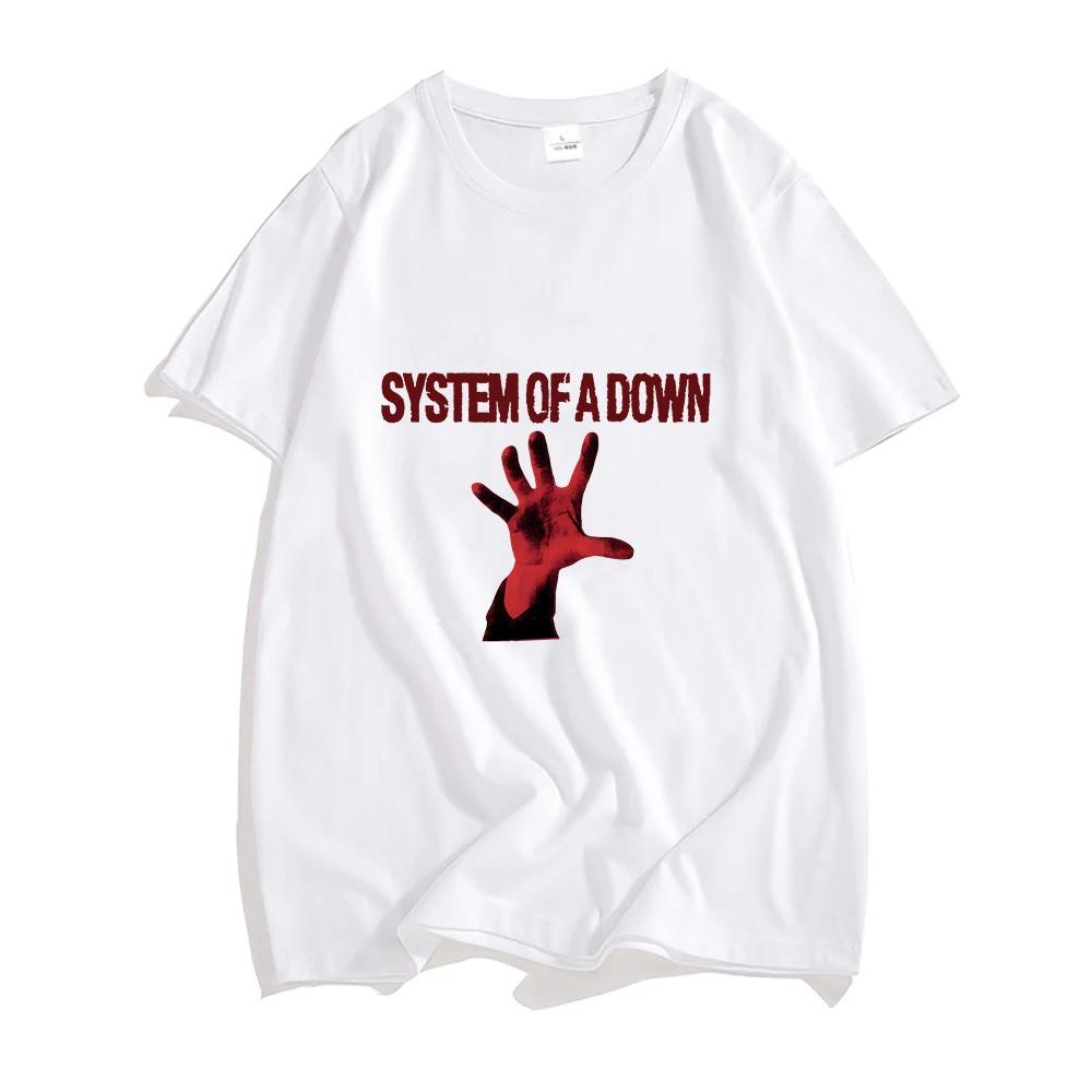 System of A Down Shirts Retro Band Tees Summer Casual Clothes Creative Graphic Women Men T Shirt Printed Streetwear T-shirt