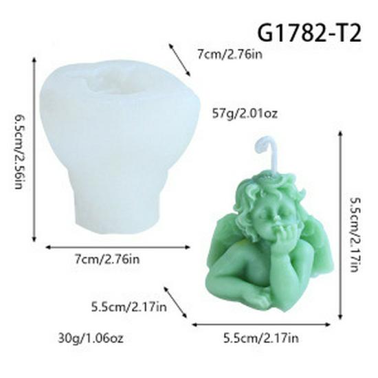 Stampo in Silicone per Candela Aromatica ad Angelo per Decorazione Domestica
