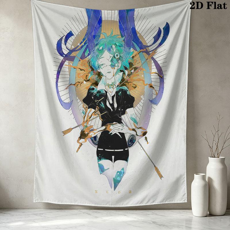 Land Lustrous Wall Tapestry Aesthetic Wall Hanging Printed Fabric Blanket Decorative Tapestries For Bedroom Living Room Home Decor