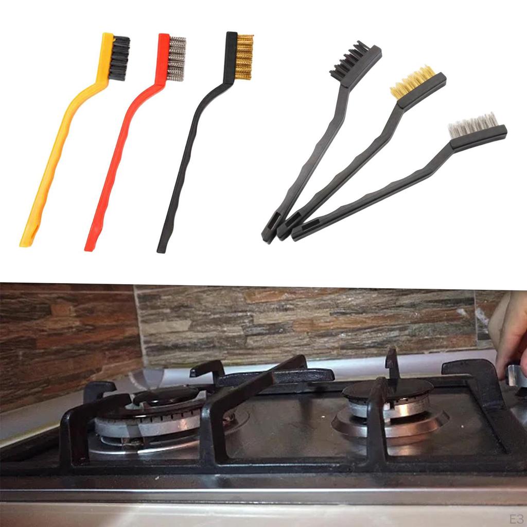 3 Pieces Wire Brush Set for Cleaning,Complete Cleaning Kit,Scratch Brushes Paint Rust