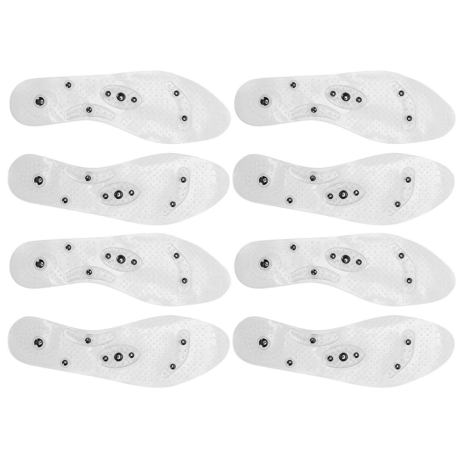

4 пары удобных стелек, дышащих, амортизирующих, моющихся, многоразовых стелек для обуви (белый) S