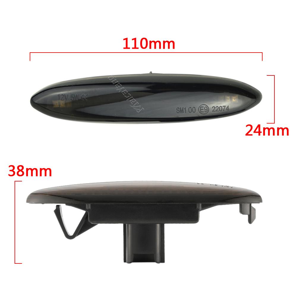2Pcs for Lexus IS250 IS350 SC430 Toyota MARK X REIZ CROWN UZZ40 Highlander Camry 40 LED Dynamic Side Marker Turn Signal Light