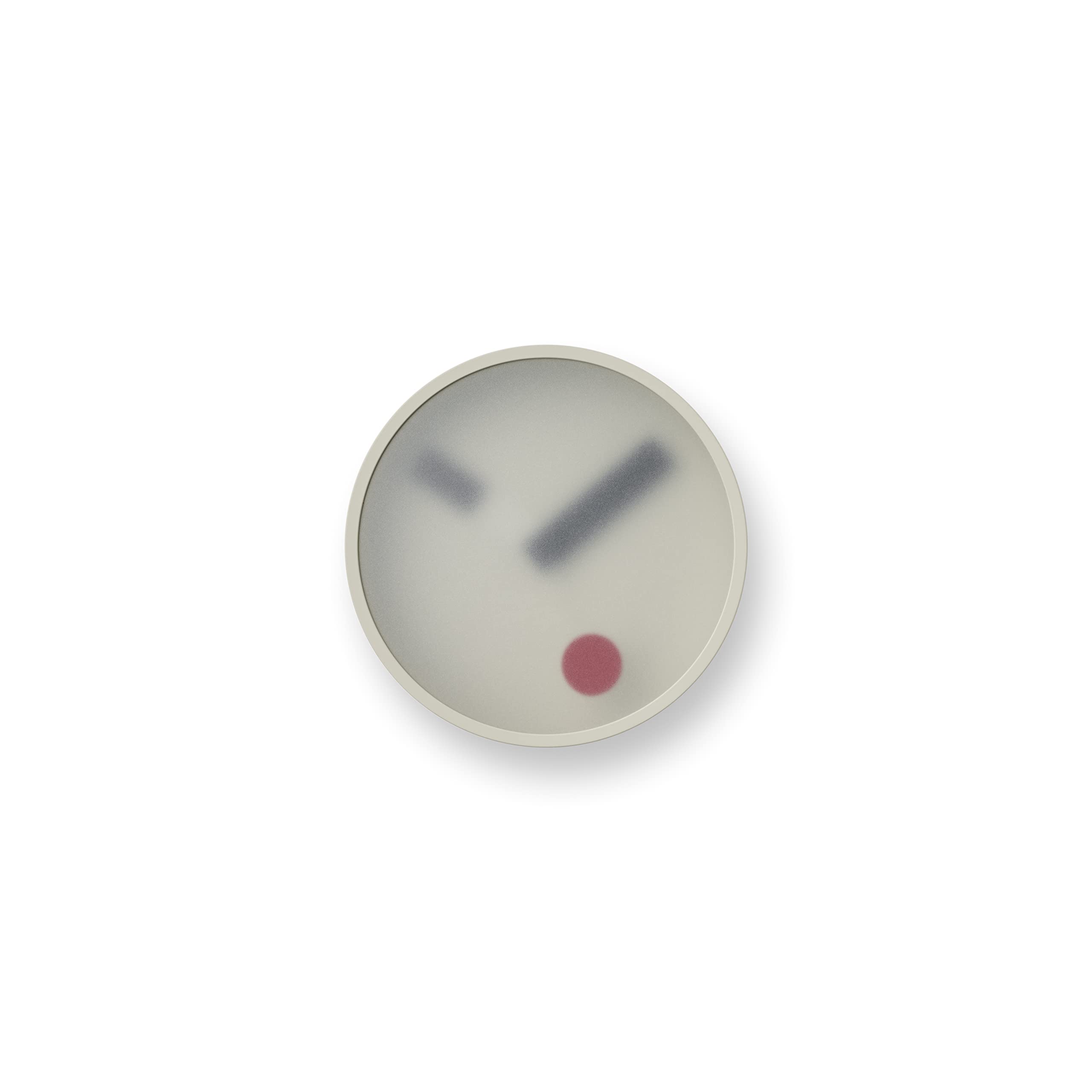 Lemnos Kehai Analog Wall Clock KM22-01 GY Concrete Aluminum Gray 130mm Diameter 55mm Thickness