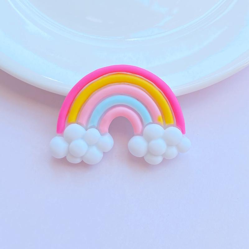 

8Pcs New Mini Cute Rainbow Flat back Acrylic Cabochons Scrapbooking DIY Jewelry Craft Decoration Accessorie
