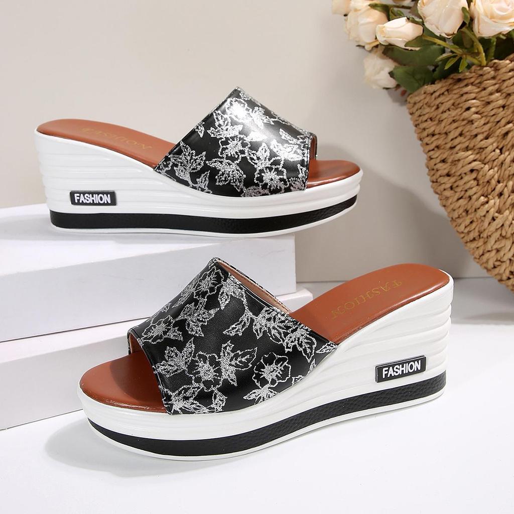 Sommer Neue Mode Fisch Mund Hang Ferse Mode Lässig Große Größe frauen Eine Linie Coole Hausschuhe frauen