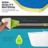 2 in 1 Scrub Cleaning 1/2/3pcs Sponge Brush with Long Handle Bristles Bathroom Toilet Kitchen Tile Wall Lightweigh Detachable