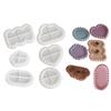 Set of 6 Epoxy Mould for Plate Silicone Coaster Making Moulds Cup Mat Mold Geometric Shaped Jewelry Storage Tray Molds