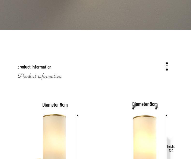 Nordic Luxury All-Copper Wall Lamp for Hotel, Clubhouse, Study, Showroom, and Bedroom.