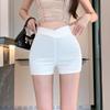 2025 Damen High-Waist Schwarze Spicy Girl Shorts - Schlankmachend Koreanischer Stil Hüftumschmeichelnd Lässig Sommer Hotpants