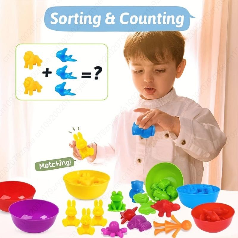 Non-Toxic 56/36Pcs Develop Kids' Fine Motor Skills With Colorful Weight Bear Counting & Arithmetic Tchildren Educational Sensory Toy