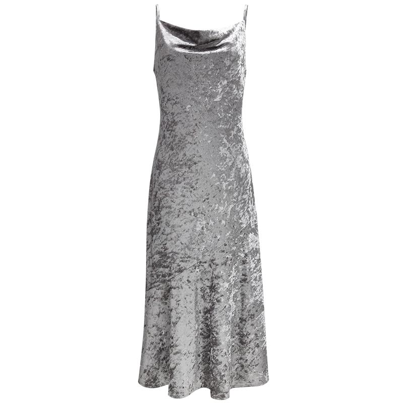 

VEROMODA 2025 Early Spring Velvet Shimmer Sling Dress S