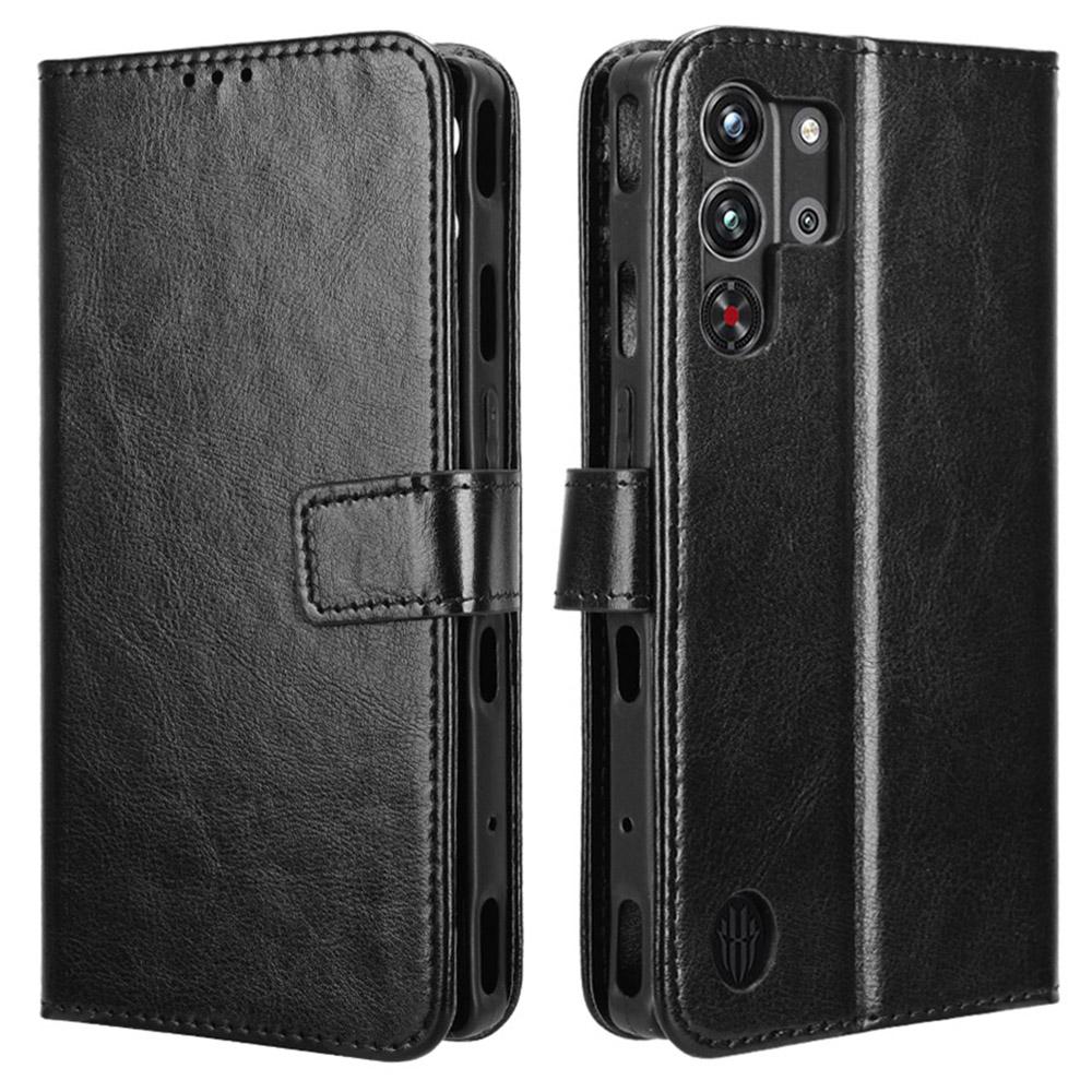 Etui dla ZTE nubia Red Magic 10 Pro+ 5G/10 Pro 5G Tekstura Crazy Horse Skóra PU Portfel Pokrowiec na Telefon