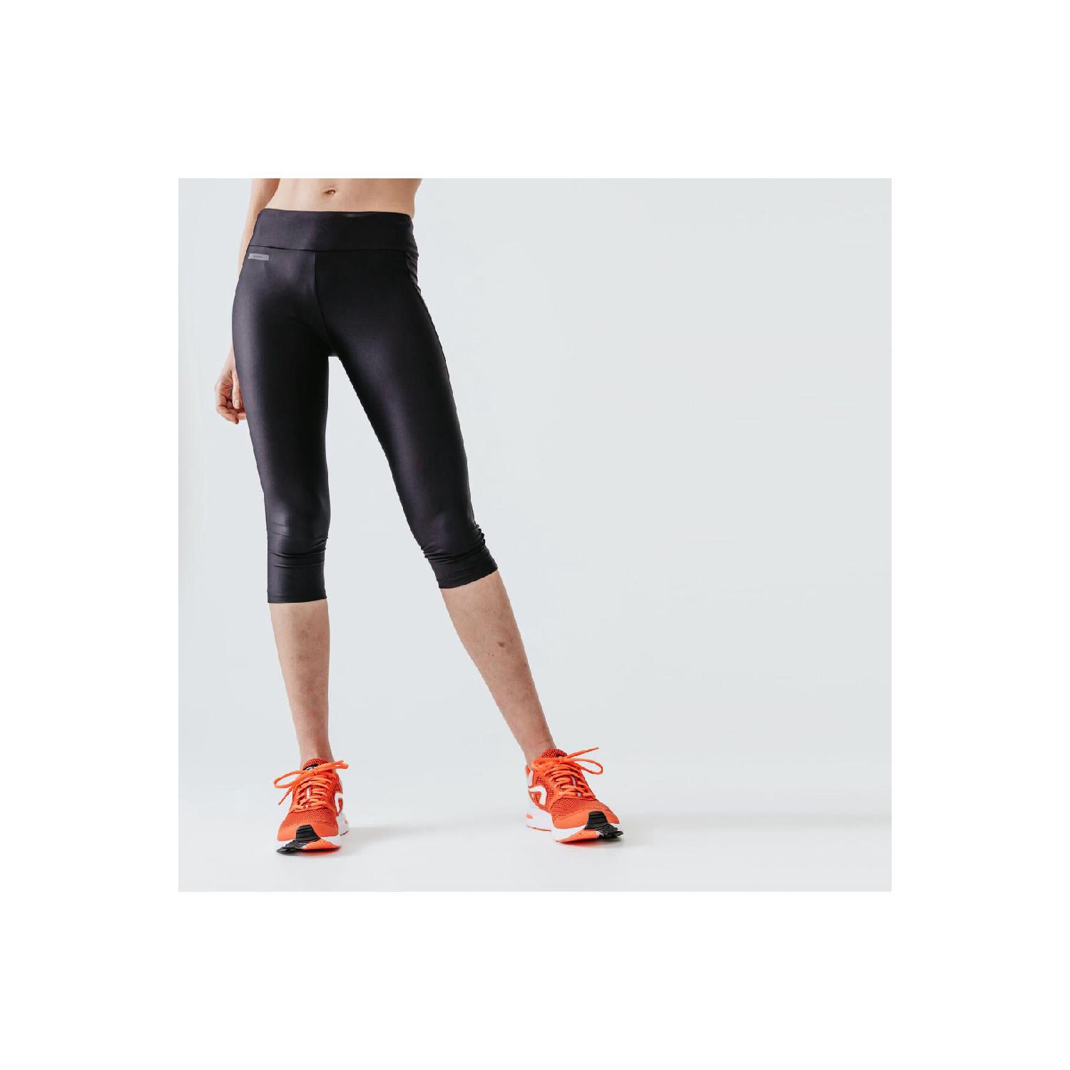 

Women s Running Tights - Black - Kiprun Run 100 2XS чорний
