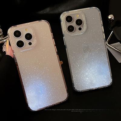 Glitter Color Transparent Mobile Phone Case 13 Suitable for Apple 15promax Anti Fall IPhone 14 Silicone 12 Solid Color 11
