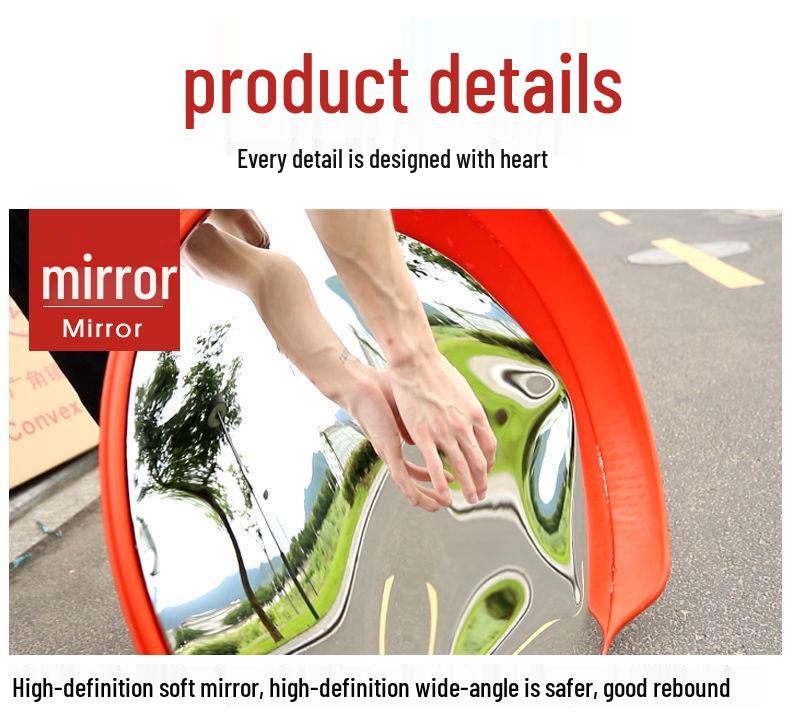 80cm Outdoor Convex Traffic Safety Mirror for Intersection Blind Spots