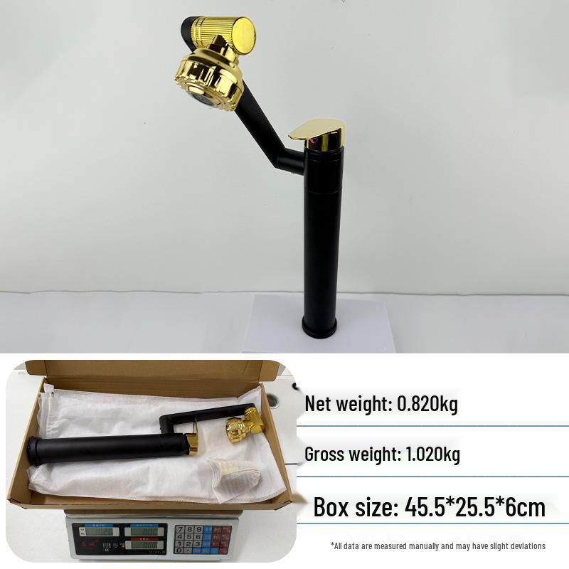 Baterie multifuncțională Lucky Cat pentru apă caldă/rece, pentru lavoare de blat