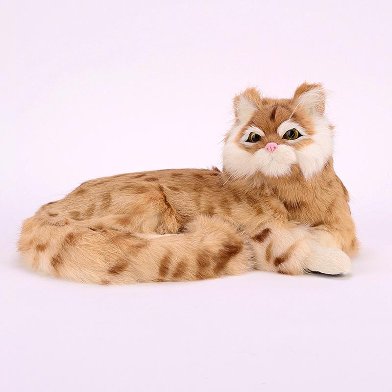 

Плюшевая игрушка-котенок и фигурка для домашнего декора – Идеальный подарок на день рождения ручной работы 25x20x11 cm (LxWxH)